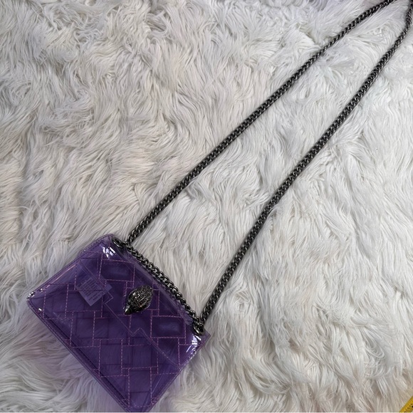 Kurt Geiger • Transparent Purple Jelly Mini Kensington Purse - Picture 4 of 16